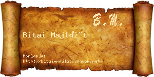 Bitai Majlát névjegykártya